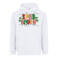 White sped squad Heavyweight Hoodie - MaliasSmallBusiness