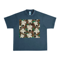 Midnight Navy white Scottish calf Urban Heavy Tee - BarkalooDesign