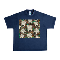 Navy white Scottish calf Urban Heavy Tee - BarkalooDesign