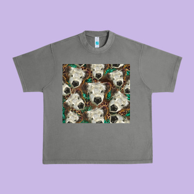 White Scottish Calf Urban Heavy Tee Designed By Barkaloodesign
