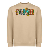 Mushroom faith with cross and sunflower Heavyweight Sweatshirt - HRA Design Shop
