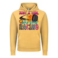 Vintage Mustard just a girl who loves racing Vintage Hoodie - Zillion Design Studio