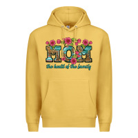 Antique Gold mom the heart of the family Premium Hoodie - Artiststas