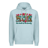 Blue Mist mom the heart of the family Premium Hoodie - Artiststas