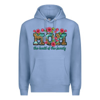 Colony Blue mom the heart of the family Premium Hoodie - Artiststas
