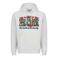 Dove Grey mom the heart of the family Premium Hoodie - Artiststas