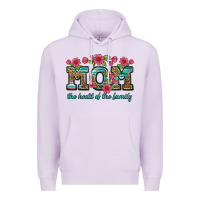 Lilac mom the heart of the family Premium Hoodie - Artiststas