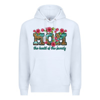 White mom the heart of the family Premium Hoodie - Artiststas
