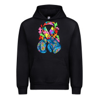 Black autism awareness with boxing gloves Urban Hoodie - NancyCooperArtShop