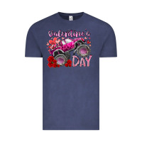 Vintage Denim valentines day monster truck Vintage Tee - RacoonDesign