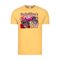 Vintage Mustard valentines day monster truck Vintage Tee - RacoonDesign