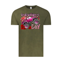 Vintage Olive valentines day monster truck Vintage Tee - RacoonDesign