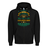 Black i'm not retired i'm a professional grampa Zipper Hoodie - Jasminsmagicworld