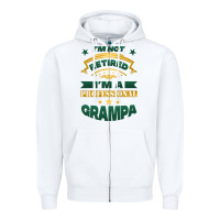 White i'm not retired i'm a professional grampa Zipper Hoodie - Jasminsmagicworld
