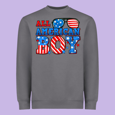 All American Boy Heavyweight Sweatshirt Designed By Neo Western