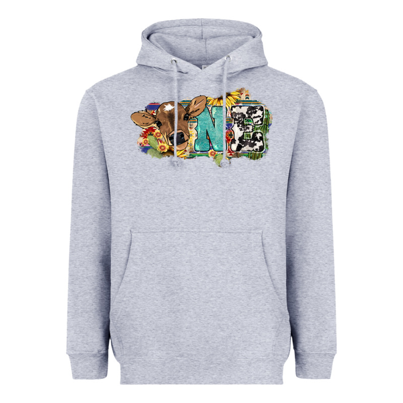 One Baby Cow Heavyweight Hoodie by NancyCooperArtShop | Teevron