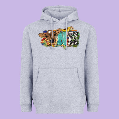 One Baby Cow Heavyweight Hoodie Designed By Nancycooperartshop
