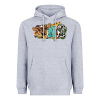 Heather Grey one baby cow Heavyweight Hoodie - NancyCooperArtShop