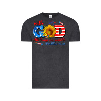 Vintage Black with god all things are possible usa Vintage Tee - AdoDesignShop