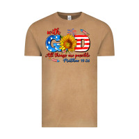 Vintage Camel with god all things are possible usa Vintage Tee - AdoDesignShop