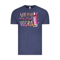 Vintage Denim vis for valentine vodka Vintage Tee - RacoonDesign