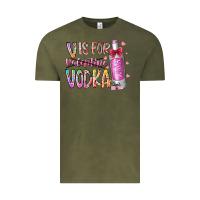Vintage Olive vis for valentine vodka Vintage Tee - RacoonDesign