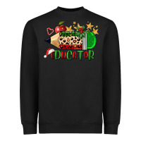 Black christmas educator pencil Heavyweight Sweatshirt - FaDigitalArtStudio