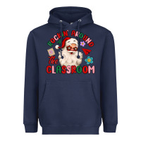 Navy rockin around the classroom Heavyweight Hoodie - MaliasSmallBusiness