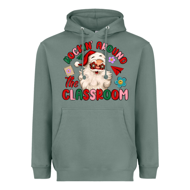 Rockin Around The Classroom Heavyweight Hoodie by MaliasSmallBusiness | Teevron