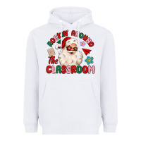 White rockin around the classroom Heavyweight Hoodie - MaliasSmallBusiness