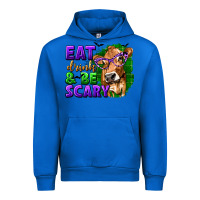 Cobalt Eat Drink and Be Scary with Halloween Urban Hoodie - texasbilliewilder