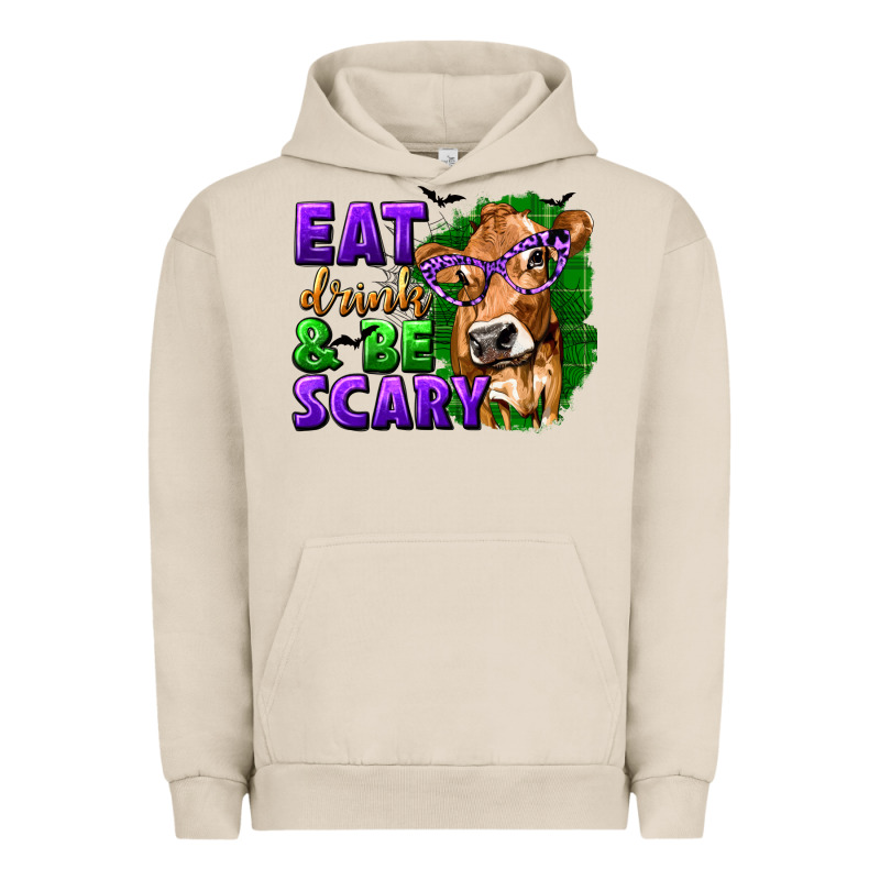 Eat Drink And Be Scary With Halloween Urban Hoodie by texasbilliewilder | Teevron