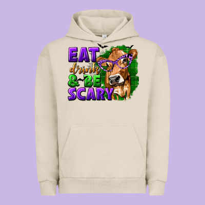 Eat Drink And Be Scary With Halloween Urban Hoodie Designed By Texasbilliewilder