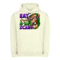Pigment Pistachio Eat Drink and Be Scary with Halloween Urban Hoodie - texasbilliewilder