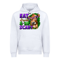 White Eat Drink and Be Scary with Halloween Urban Hoodie - texasbilliewilder