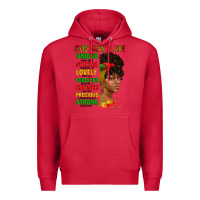 Cardinal god say i am juneteenth afro girl Premium Hoodie - Artiststas
