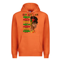 Carrot god say i am juneteenth afro girl Premium Hoodie - Artiststas