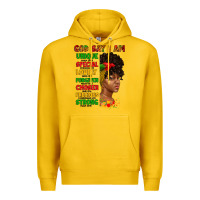 Lemon god say i am juneteenth afro girl Premium Hoodie - Artiststas