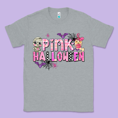 Pink Halloween Classic Tee Designed By Adodesignshop