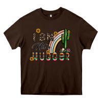 Chocolate Brown i am not a hugger Heavy Core Tee - CowhideDigitalArt