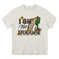 Cream i am not a hugger Heavy Core Tee - CowhideDigitalArt