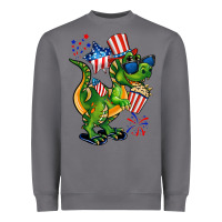 Storm 4th of July T-Rex Heavyweight Sweatshirt - CowGirlArtShop