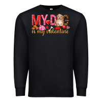Black my dog is my valentine Premium Sweatshirt - NancyCooperArtShop