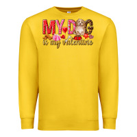 Lemon my dog is my valentine Premium Sweatshirt - NancyCooperArtShop