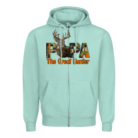 Seafoam Western Papa The Great Deer Hunter Zipper Hoodie - LillyAllenDesigns