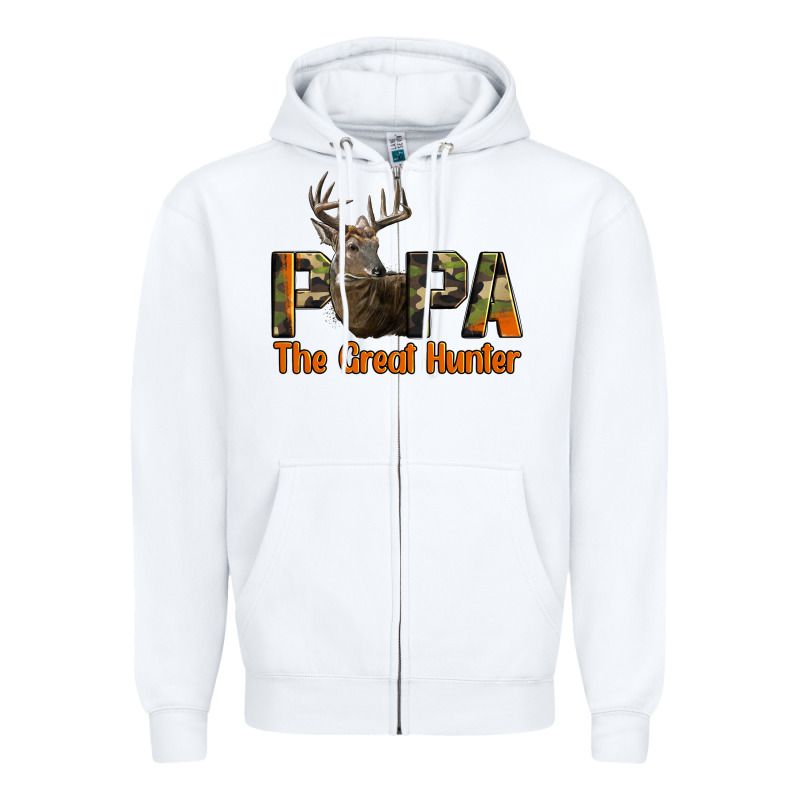 Western Papa The Great Deer Hunter Zipper Hoodie by LillyAllenDesigns | Teevron