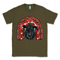 Army Green valentines black angus  rainbow Classic Tee - JahusDesignShop