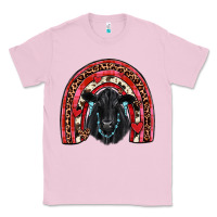 Bubblegum Pink valentines black angus  rainbow Classic Tee - JahusDesignShop