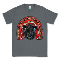 Charcoal Heather valentines black angus  rainbow Classic Tee - JahusDesignShop