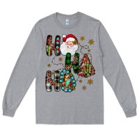 Heather Grey ho ho ho Long Sleeve Tee - JahusDesignShop